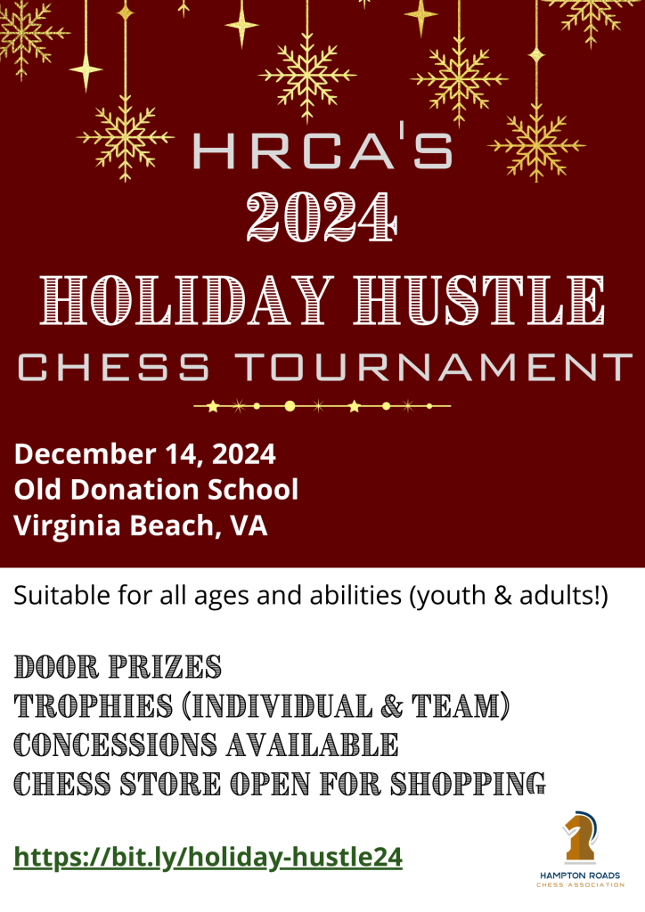 Holiday Hustle flyer for December 14th 